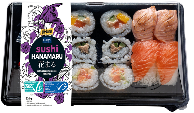 Sushi 10 kpl Hanamaru ASC, MSC