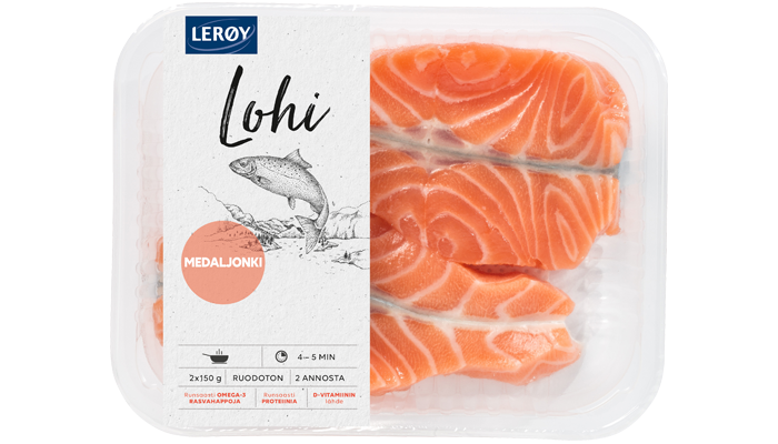 Lohimedaljonki 2x150 g