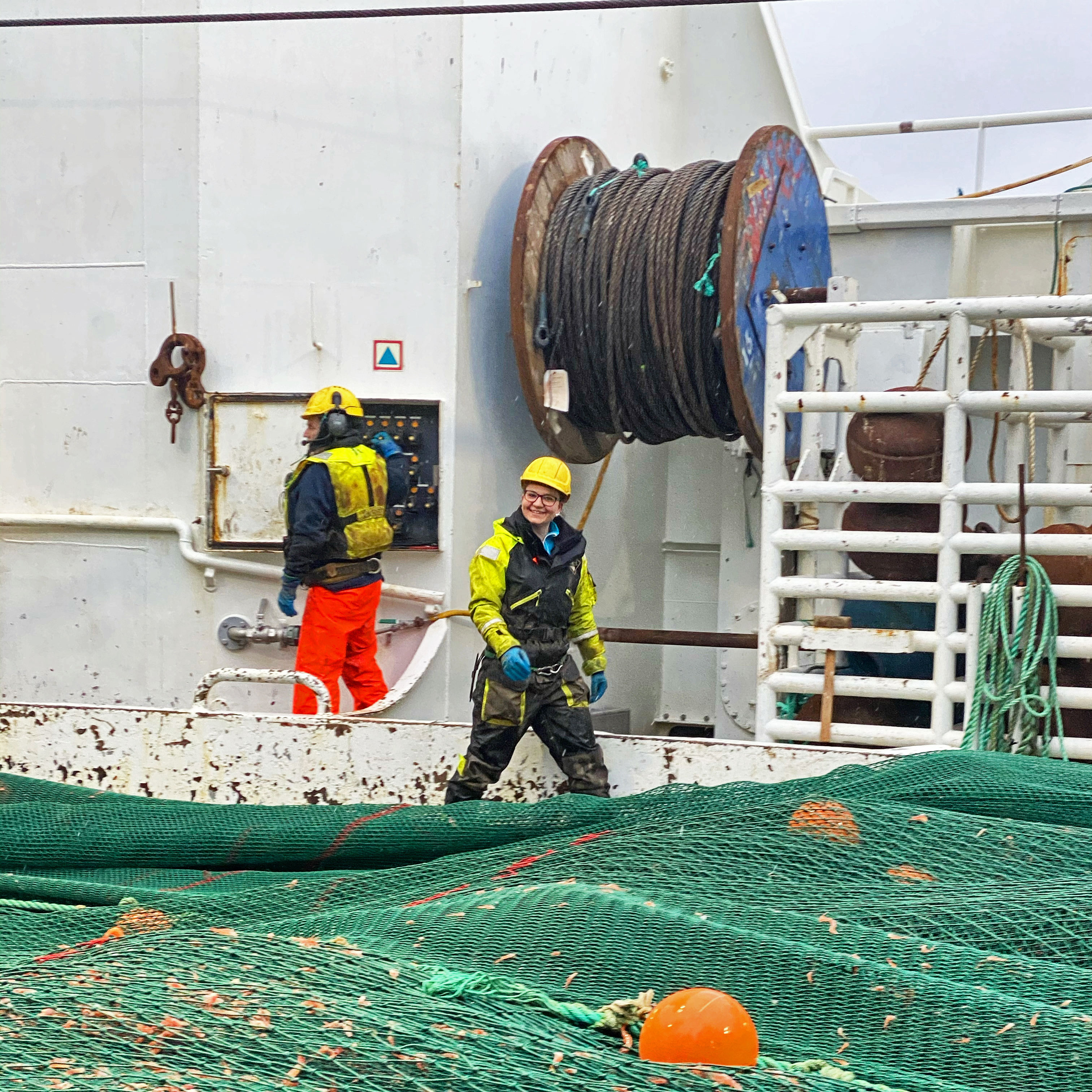 Fisker Elise Kristin på tråleren 