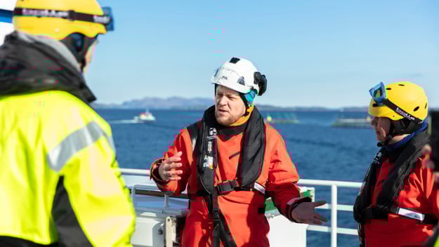 StoreBlå visningstur ut til anlegg